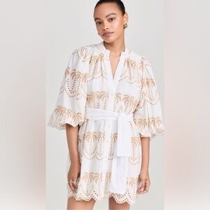SUNDRESS Inaya Mini Dress Eyelet White And Gold
Palmtree NWT Sz M/L